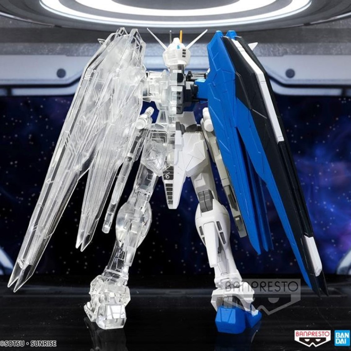 FIGURA BANPRESTO GUNDAM MS GUNDAM SEED INTERNAL STRUCTURE ZGMF-X10A FREEDOM GUNDAM