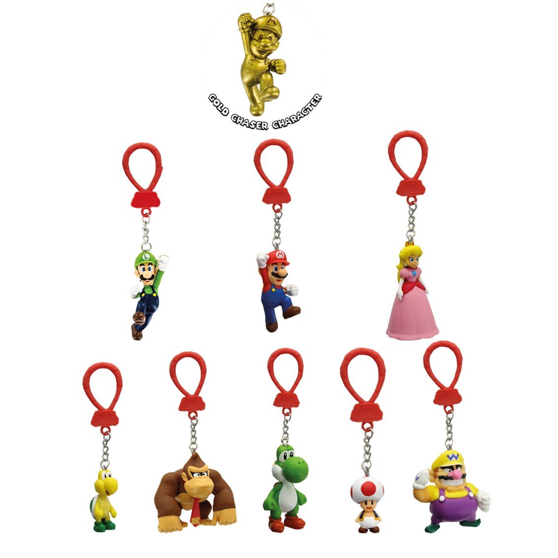 FIGURAS CON COLGANTE BACKPACK BUDIES PALADONE SUPER MARIO