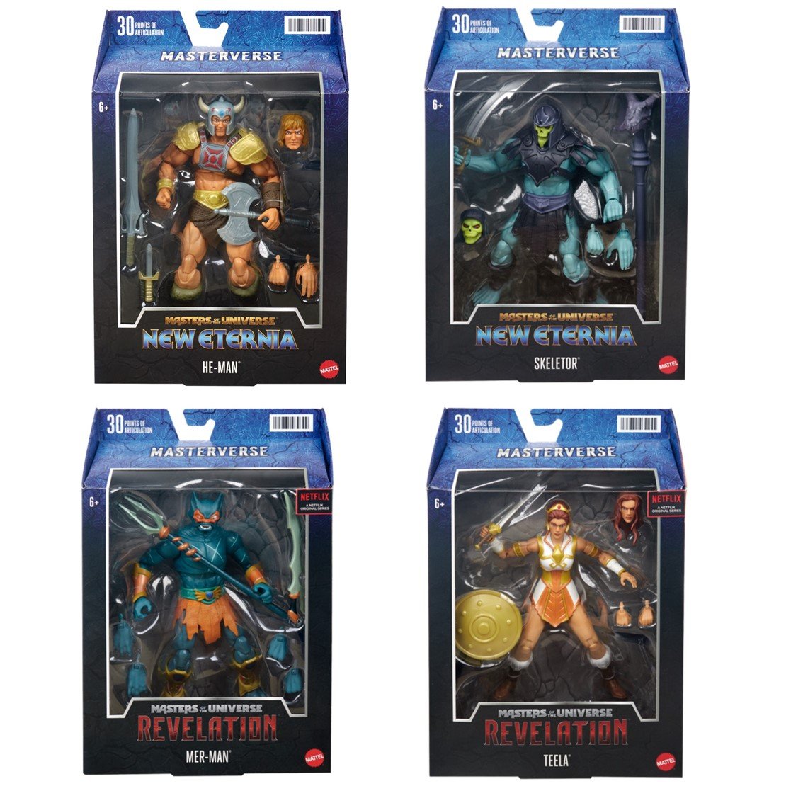 SURTIDO FIGURAS MATTEL MASTERS OF THE UNIVERSE 6 UNIDADES