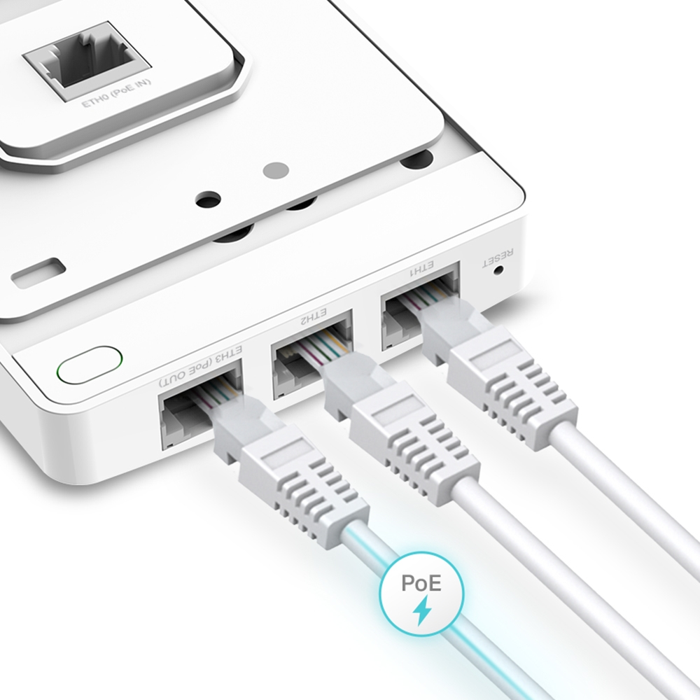 PUNTO DE ACCESO INALAMBRICO DE PARED TP-LINK EAP235-WALL WIFI MU-MIMO OMADA AC1200