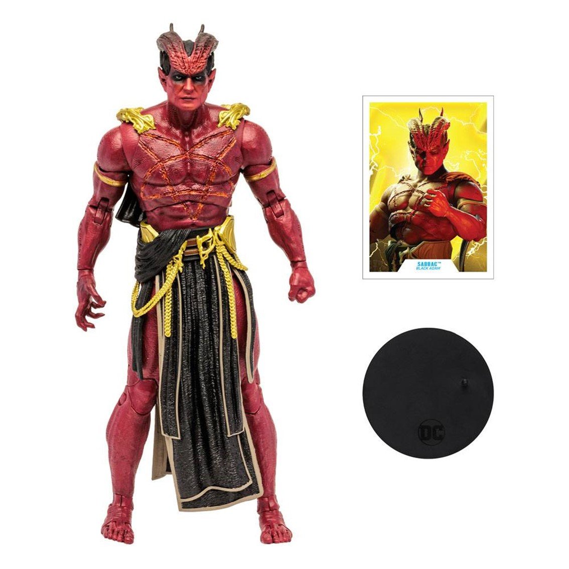FIGURA MCFARLANE TOYS MEGAFIG DC BLACK ADAM SABBAC