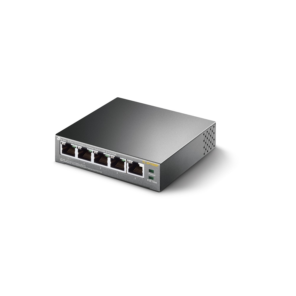 SWITCH 5 PUERTOS TP-LINK TL-SF1005P 10/100 4 PUERTOS POE