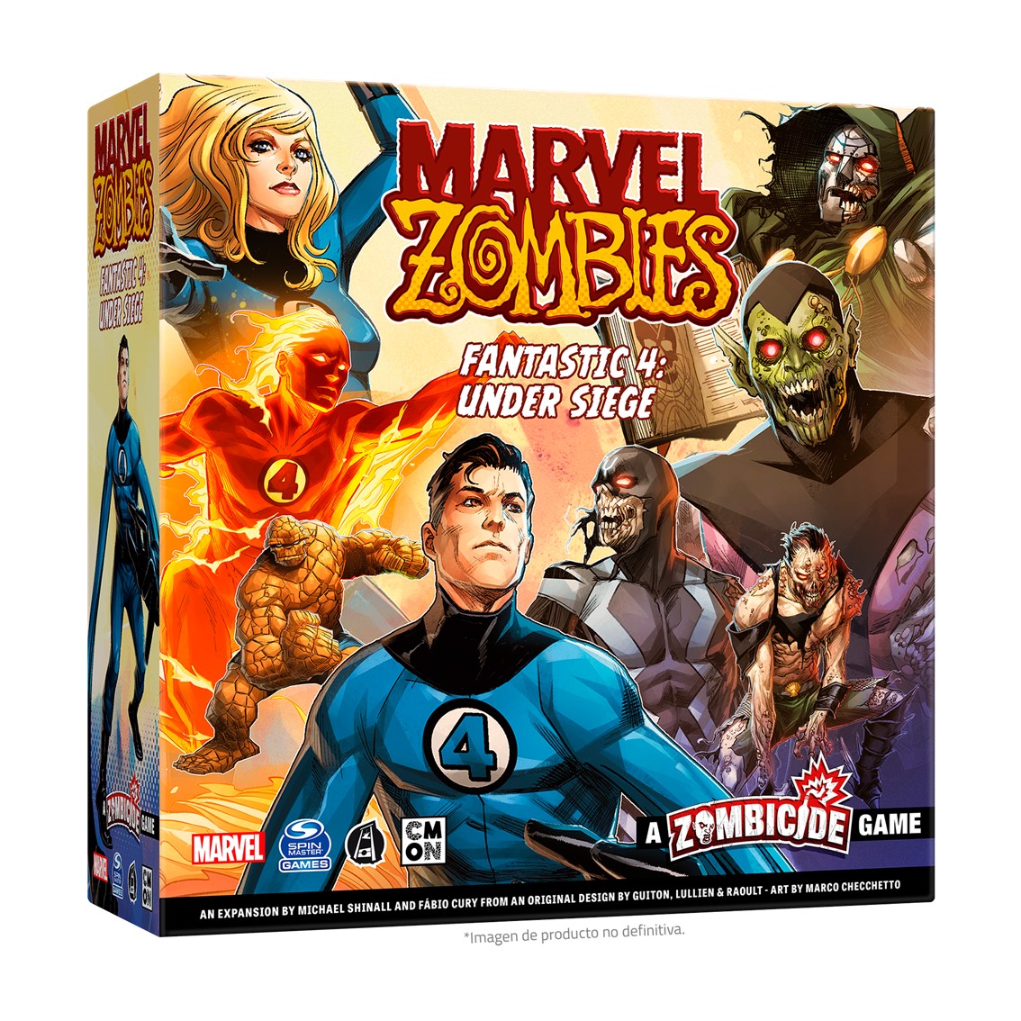 JUEGO DE MESA MARVEL ZOMBIES: FANTASTIC 4 UNDER SIEGE PEGI 14