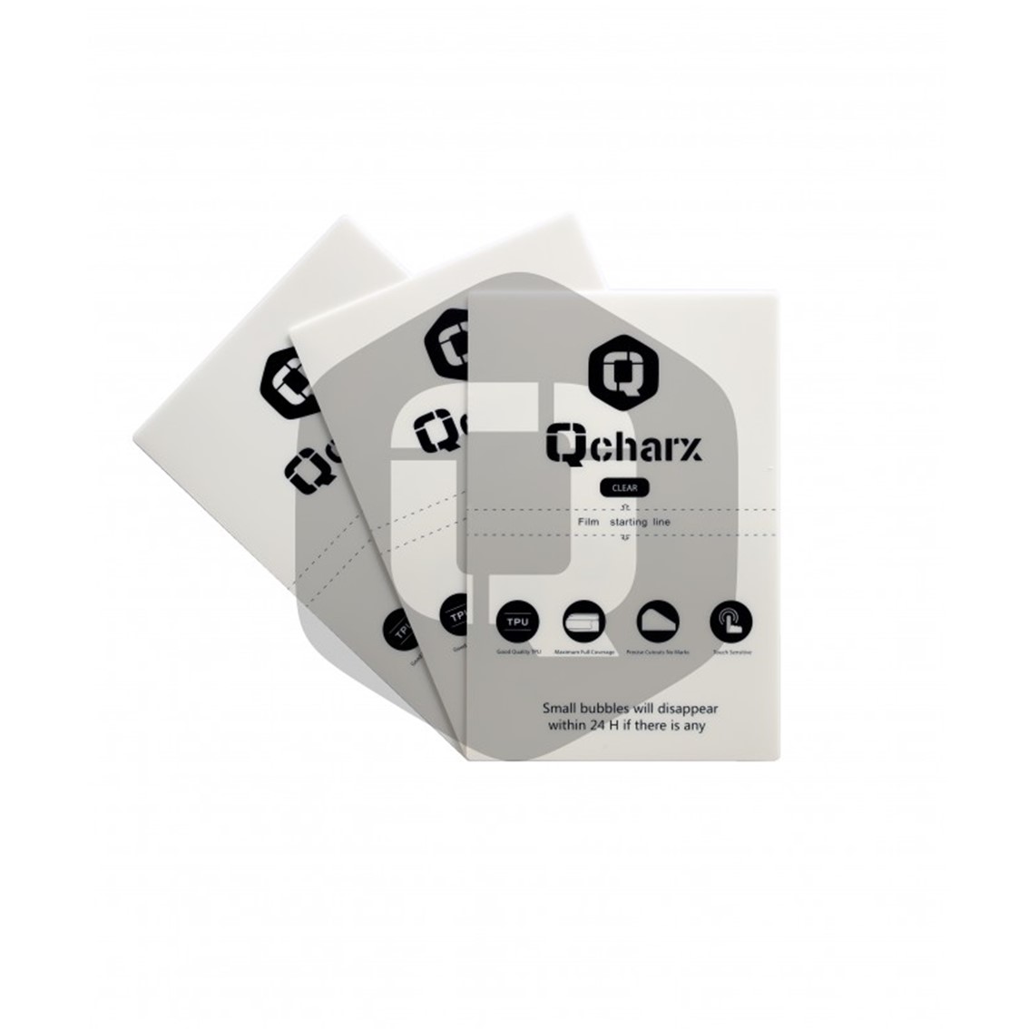 LAMINAS DE PROTECCION FRONTALES QCHARX HIDROGEL HD QX1 50 UNIDADES
