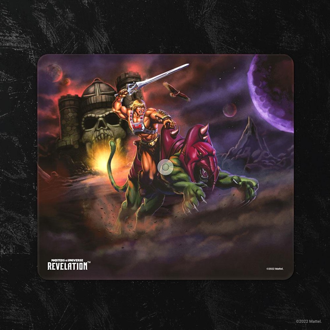 ALFOMBRILLA GAMING MAESTROS DEL UNIVERSO REVELATION HE-MAN Y BATTLE CAT 25 X 22cm