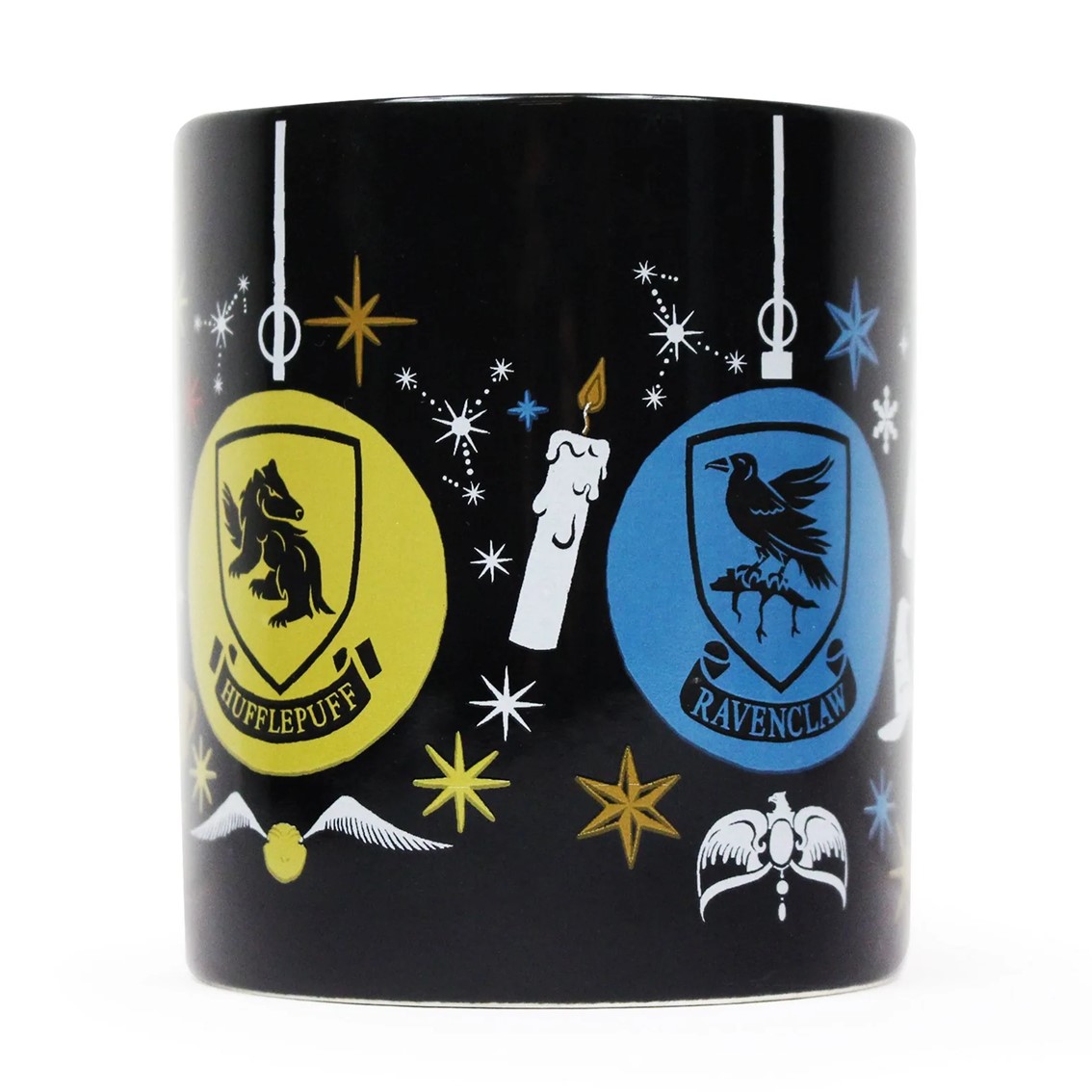 TAZA HALF MOON BAY HARRY POTTER HOUSES BAUBLES 400ML