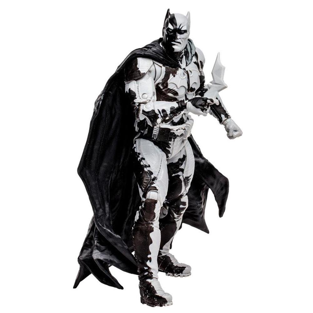 FIGURA Y COMIC MCFARLANE TOYS DC COMICS BLACK ADAM BATMAN LINE ART VARIANT`
