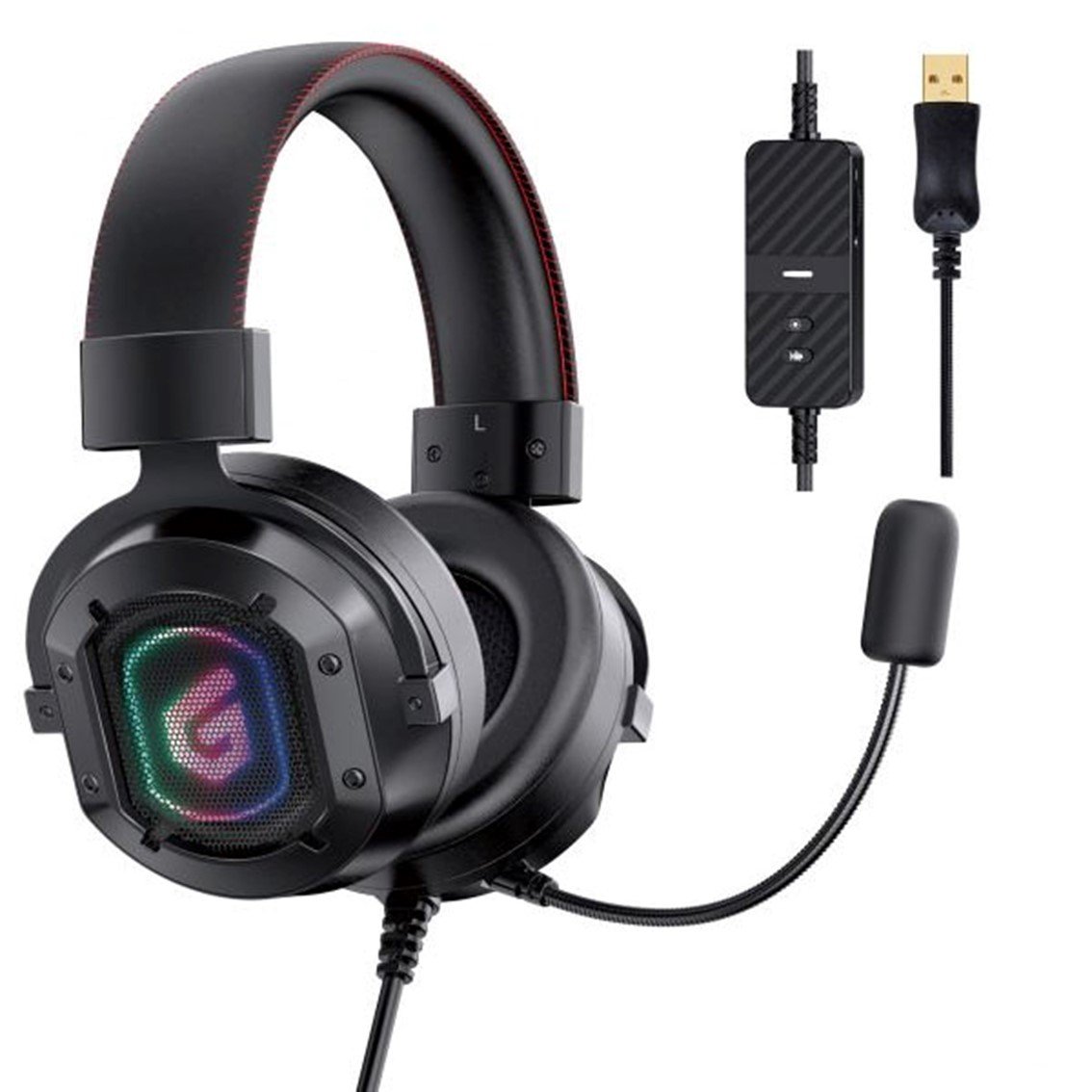 AURICULAR GAMING CONCEPTRONIC ATHAN02B / USB / MICROFONO / RGB