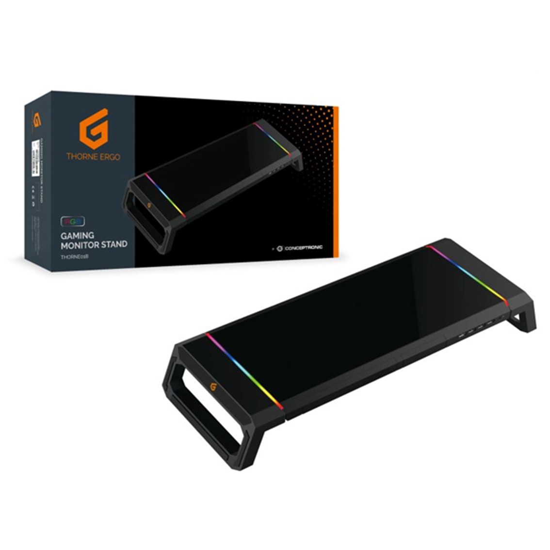 SOPORTE SOBREMESA GAMING CONCEPTRONIC HUB USB 2.0 LUZ RGB