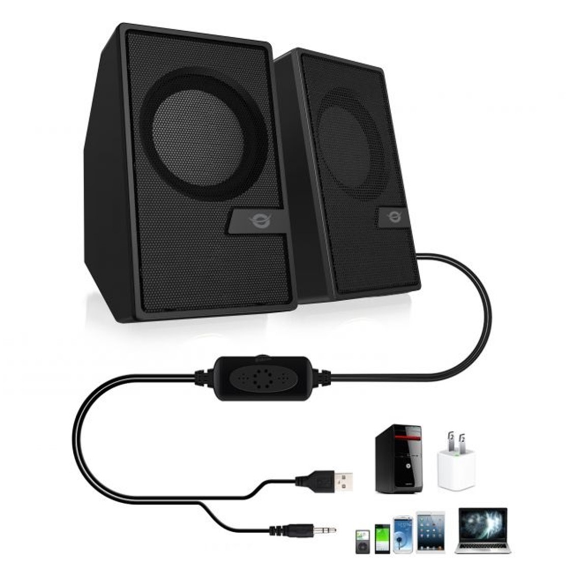 ALTAVOCES CONCEPTRONIC BJORN02B / 6W / NEGRO