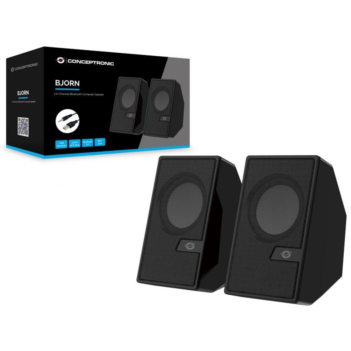 ALTAVOCES CONCEPTRONIC BJORN02B / 6W / NEGRO