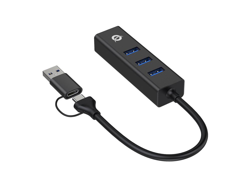 ADAPTADOR CONCEPTRONIC USB A GIGABIT ETHERNET RJ45/ CON HUB USB 3.0 / 3 PUERTOS / ADAPTADOR USB-C