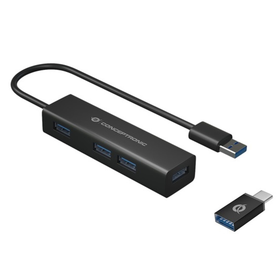 HUB USB 3.0 CONCEPTRONIC HUBBIES06B 4 PUERTOS