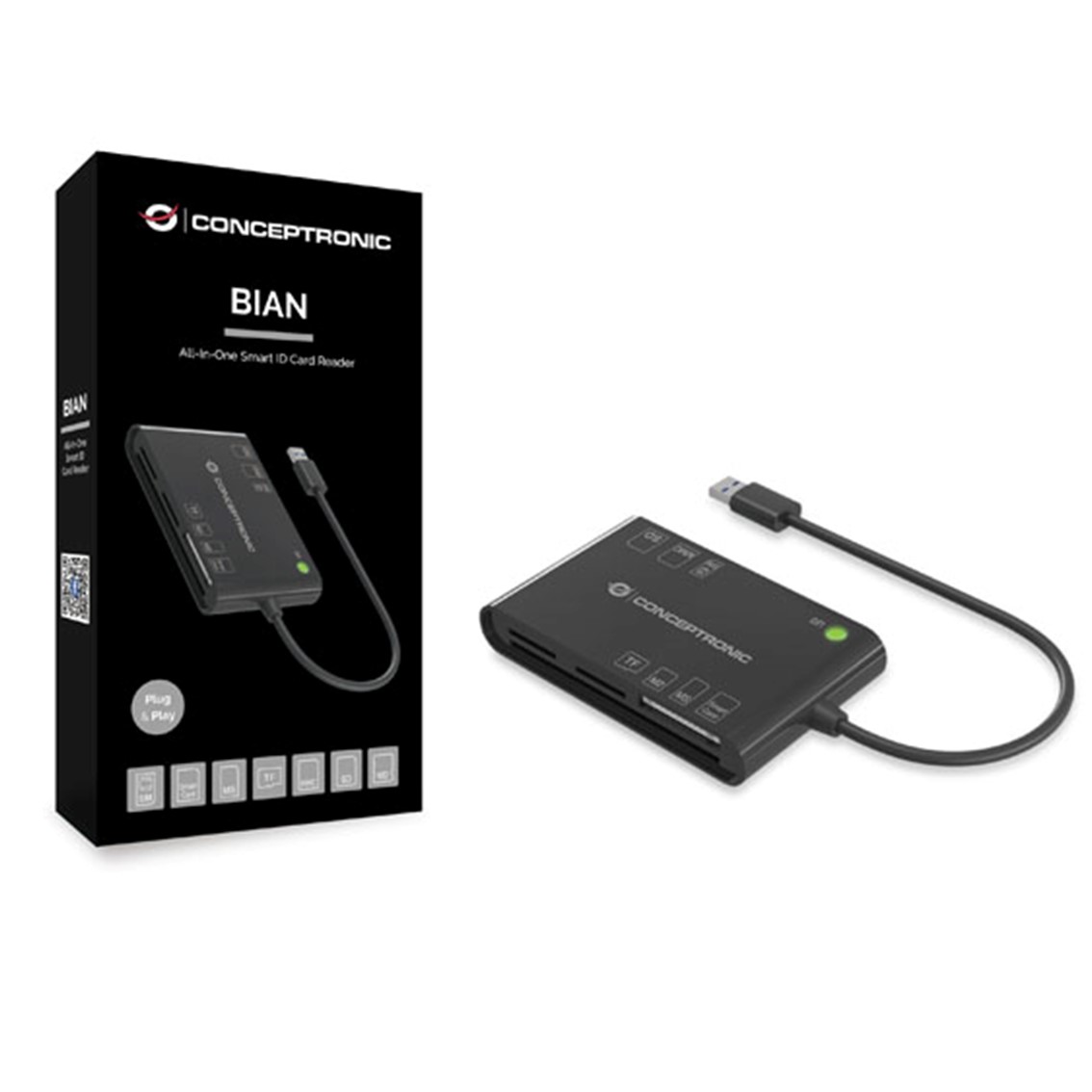 LECTOR DE TARJETAS EXTERNO CONCEPTRONIC USB 2.0 / LECTOR DNIe 3.0