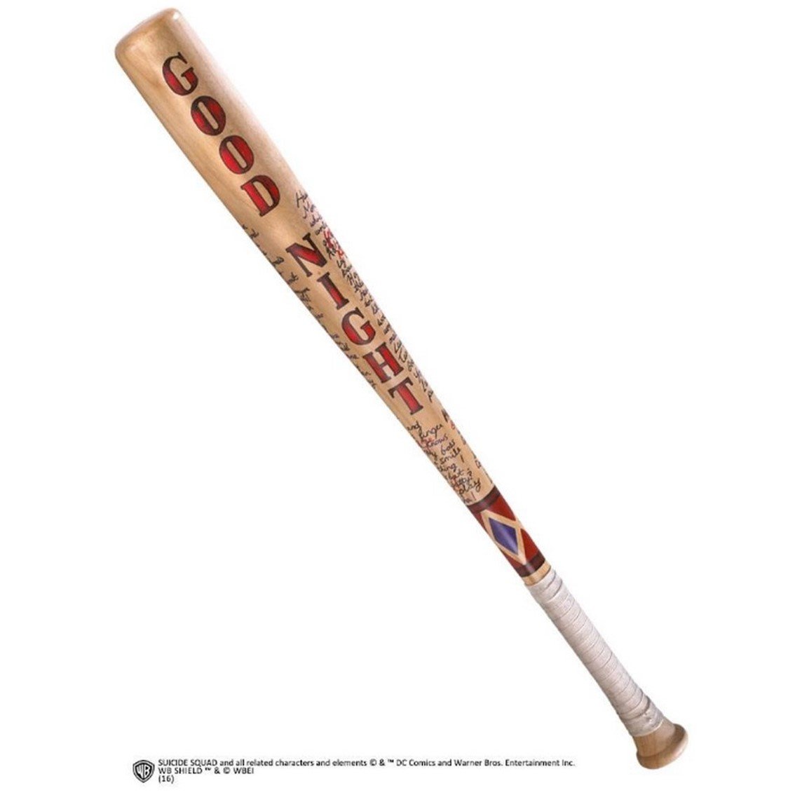 RÉPLICA THE NOBLE COLLECTION ESCUADRÓN SUICIDA BATE DE BEISBOL DE HARLEY QUINN GOOD NIGHT 80 CM