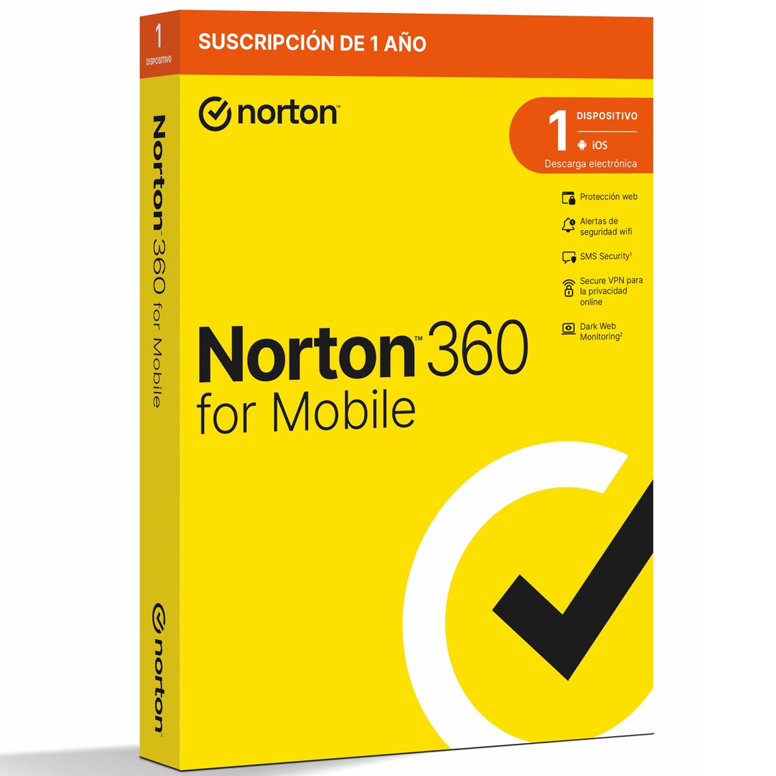 ANTIVIRUS NORTON 360 MOBILE ESPAÑOL 1 USUARIO 1 DISPOSITIVO 1 AÑO CAJA GENERIC RSP MM GUM