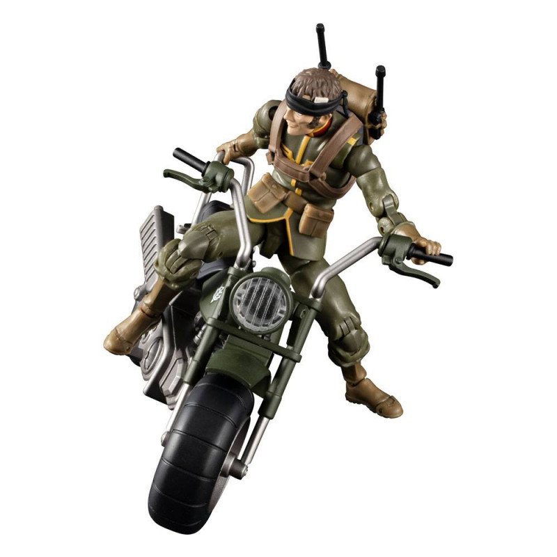 FIGURA MEGAHOUSE G.M.G MOBILE SUIT GUNDAM PRINCIPALITY OF ZEON SOLDADO GENERAL Y MOTO