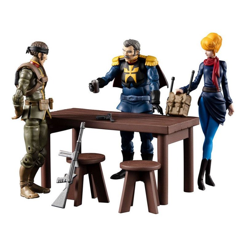 FIGURAS MEGAHOUSE G.M.G MOBILE SUIT GUNDAM PRINCIPALITY OF ZEON TEAM RAMBA RAL SET