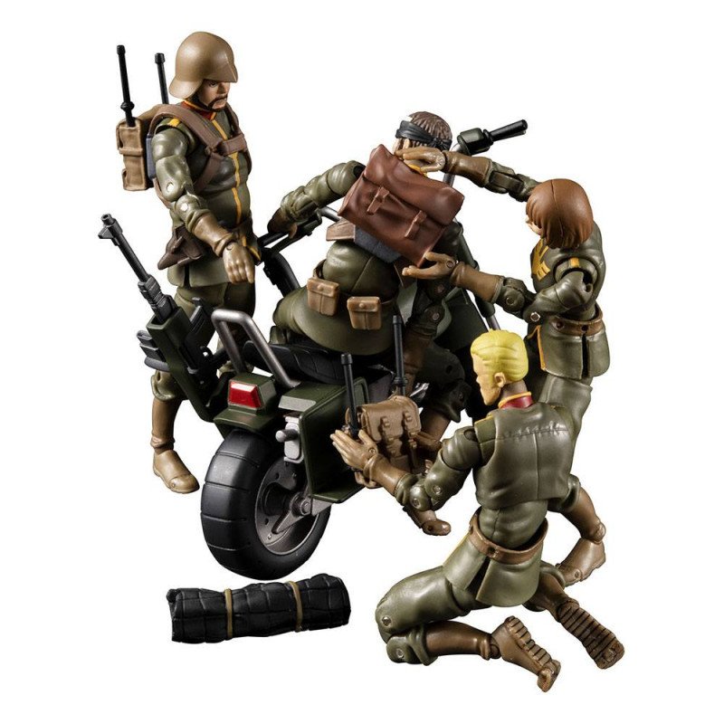 FIGURAS MEGAHOUSE G.M.G MOBILE SUIT GUNDAM PRINCIPALITY OF ZEON TEAM RAMBA RAL SET