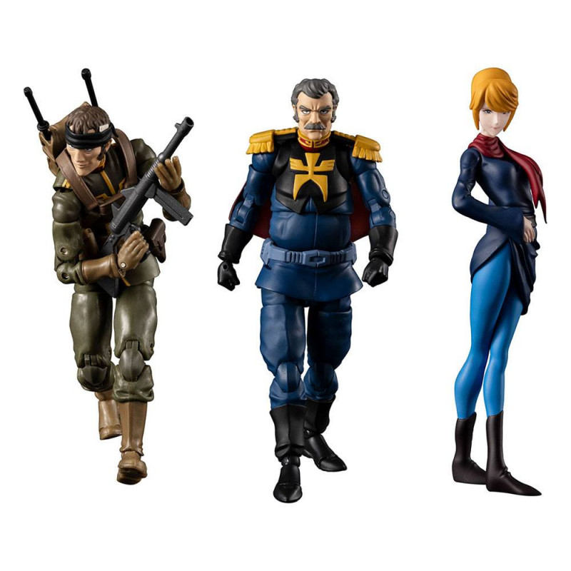 FIGURAS MEGAHOUSE G.M.G MOBILE SUIT GUNDAM PRINCIPALITY OF ZEON TEAM RAMBA RAL SET