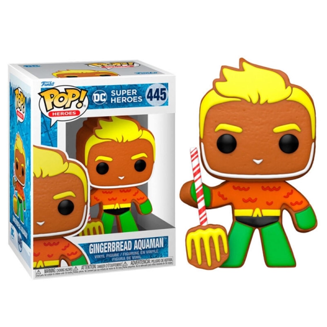FUNKO POP DC COMICS SUPER HEROES GINGERBREAD AQUAMAN 64321