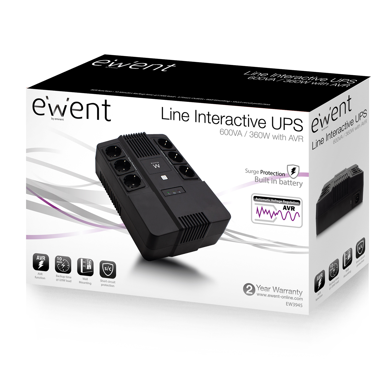 SAI EWENT EW3945 600VA-120W AVR