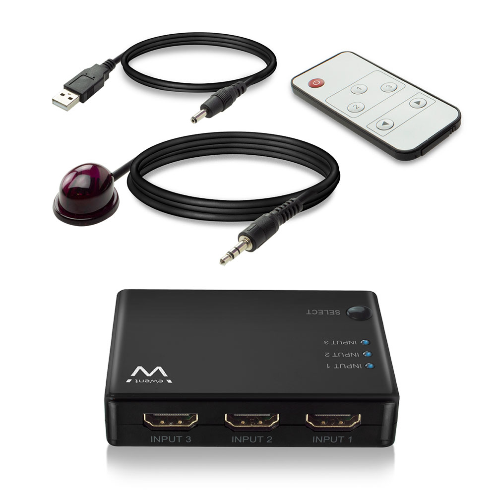 SWITCH HDMI EWENT EW3730 4K 3 X 1
