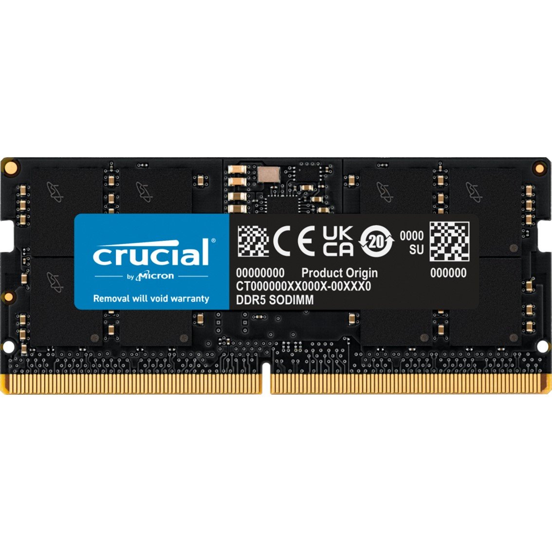 MEMORIA RAM DDR5 16GB CRUCIAL / SODIMM / 4800 MHZ / PC5 38400 CL40