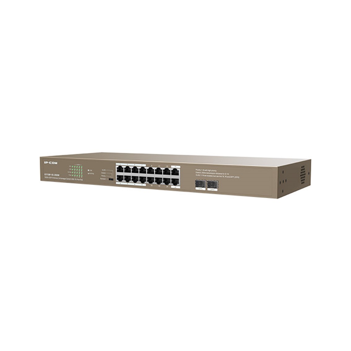 SWITCH 18 PUERTOS TENDA 16 PUERTOS GIGABIT ETHERNET 2 PUERTOS SFP