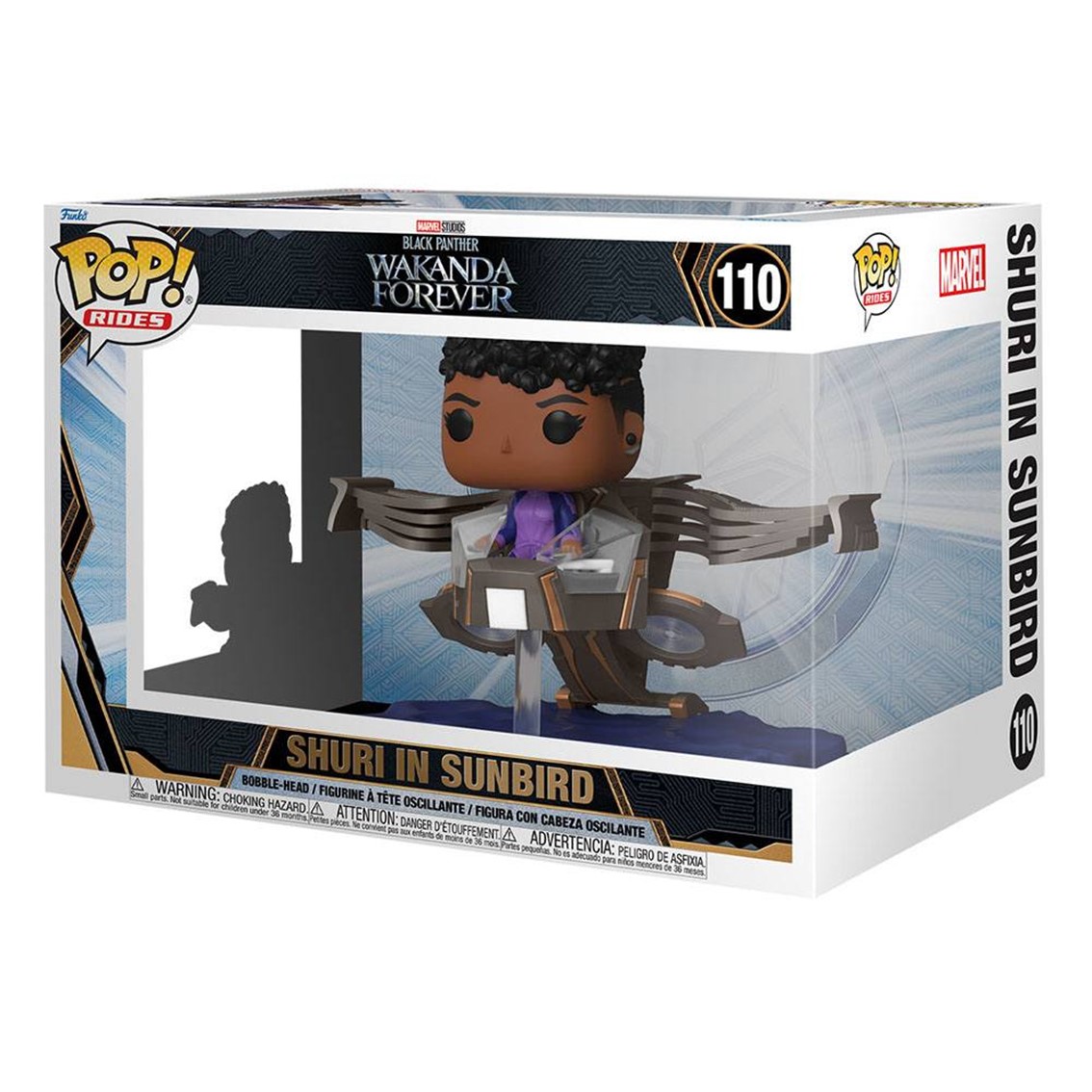FUNKO POP SUPER DELUXE MARVEL BLACK PANTHER WAKANDA FOREVER SHURI IN SUNBIRD 63947