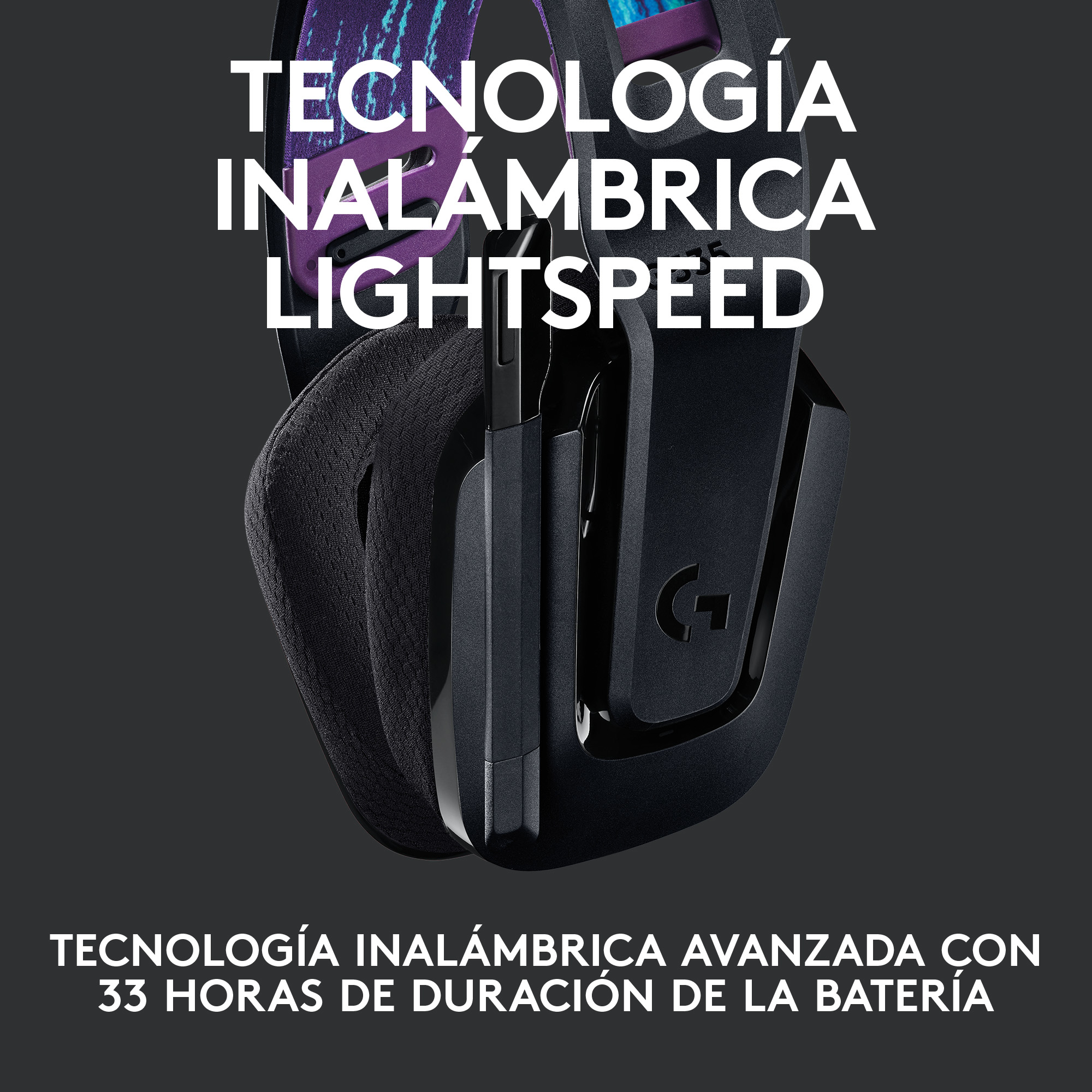 AURICULARES CON MICROFONO LOGITECH G G535 GAMING WIRELESS INALAMBRICO NEGRO