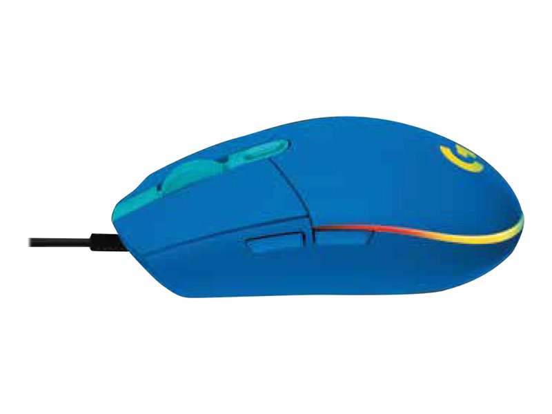 MOUSE RATON LOGITECH G102 LIGHTSYNC AZUL GAMING 8.000 DPI 6 BOTONES