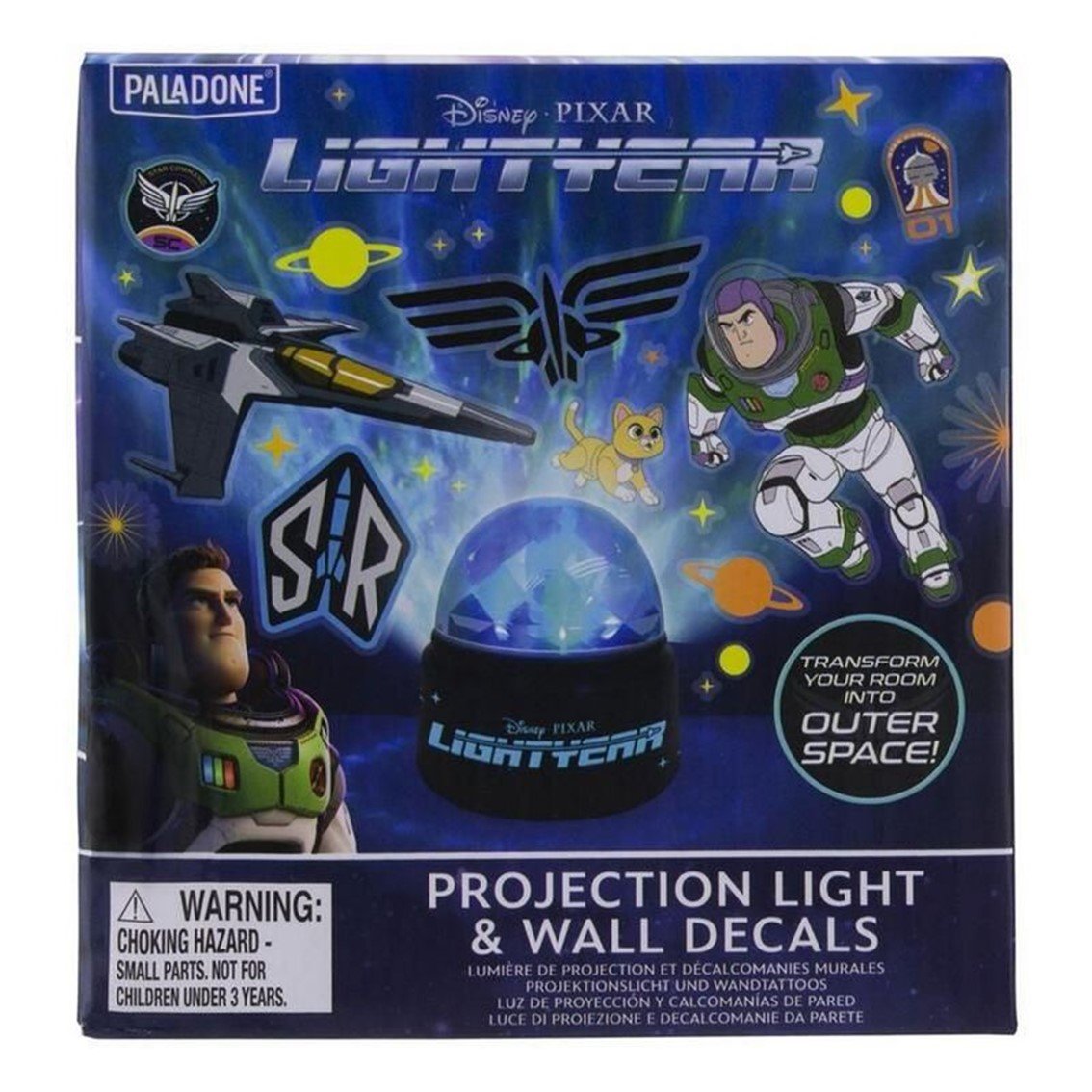 LAMPARA DE PROYECCIÓN CON PEGATINAS PALADONE DISNEY BUZZ LIGHTYEAR