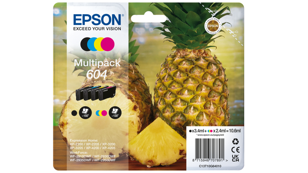 MULTIPACK EPSON 604 C13T10G64010 XP2200 WF-2910 PIÑA