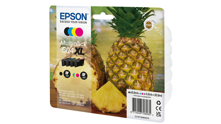 MULTIPACK EPSON 604XL C13T10H64010 XP2200 WF-2910 PIÑA