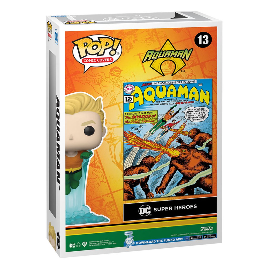FUNKO POP COMIC COVER DC COMICS AQUAMAN 67404