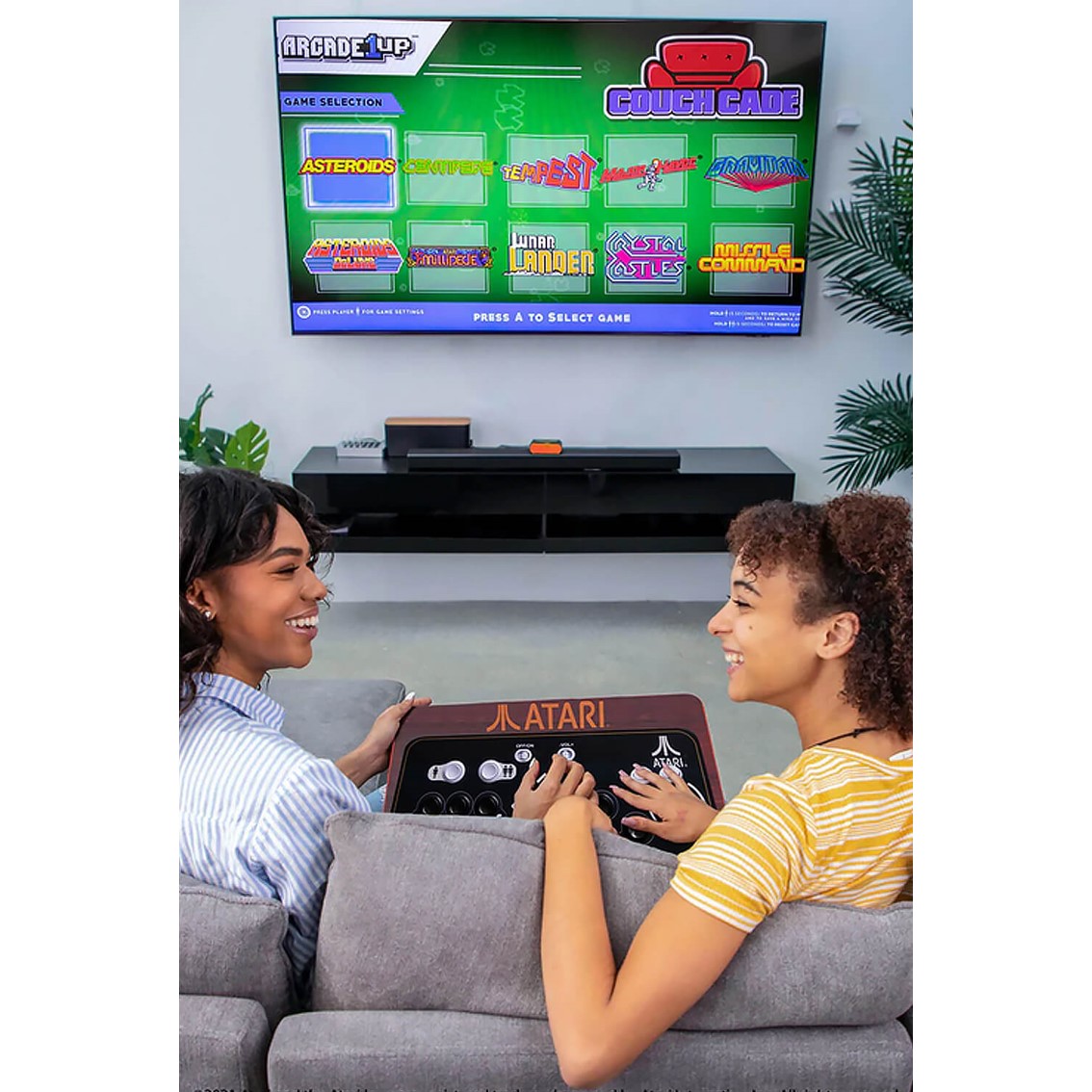 EMULADOR CONSOLA RETRO ARCADE 1 UP ATARI COUCHCADE