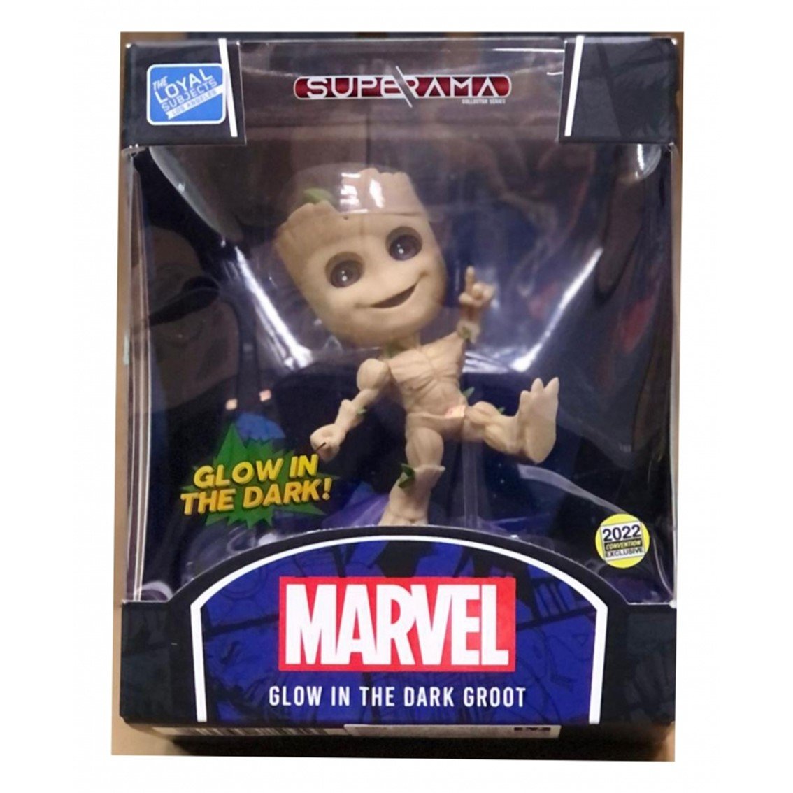 FIGURA THE LOYAL SUBJECTS MINI DIORAMA SUPERAMA GROOT GLOW IN THE DARK