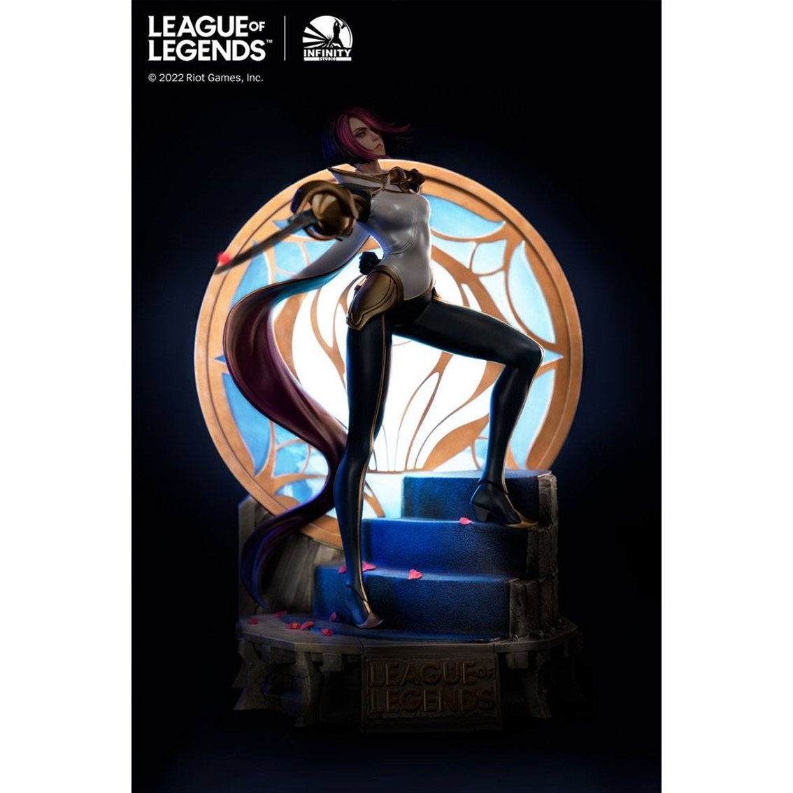 FIGURA LEAGUE OF LEGENDS ESTATUA THE GRAND DUELIST FIORA LAURENT ESCALA 1/6 EDICION LIMITADA 799 UNIDADES