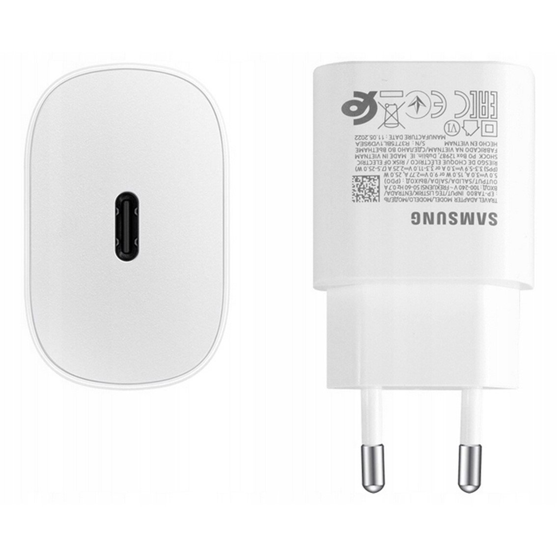 CARGADOR SAMSUNG EP-TA800NWE USB TIPO C BLANCO 25W BULK