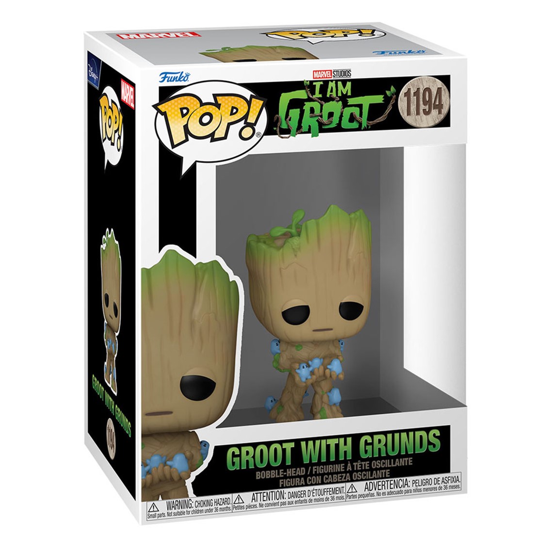 FUNKO POP MARVEL GUARDIANES DE LA GALAXIA GROOT WITH GRUNDS 70652