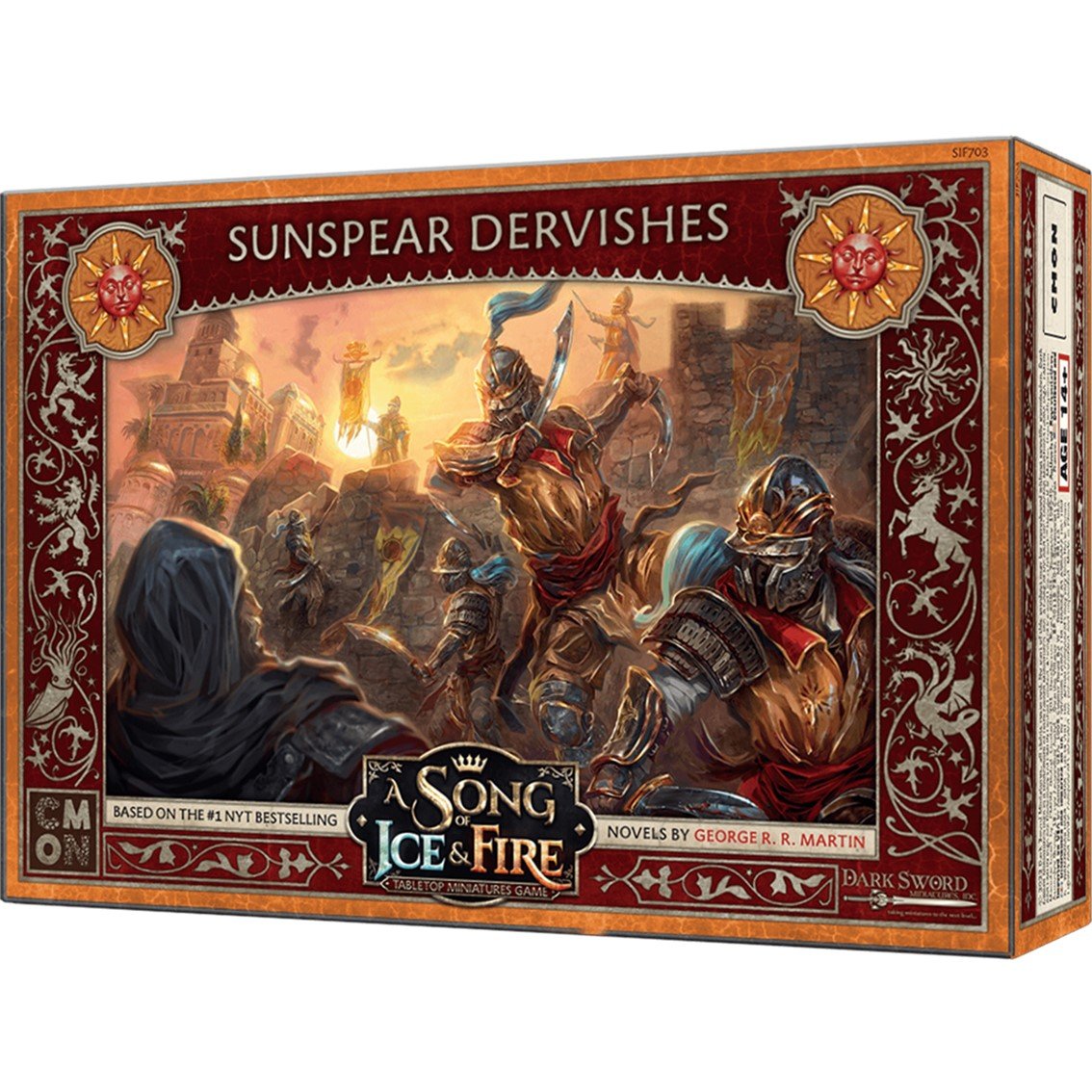 JUEGO DE MESA CANCION DE HIELO Y FUEGO ACOSADORES DE LA LANZA DEL SOL EDAD RECOMENDADA 14