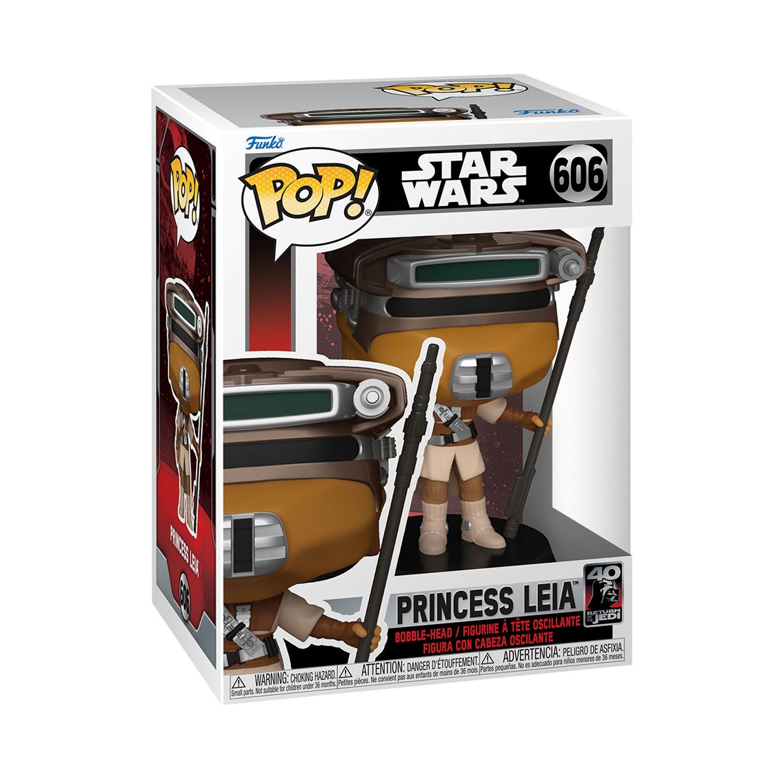 FUNKO POP STAR WARS RETORNO DEL JEDI 40 ANIVERSARIO PRINCESA LEIA (BOUSHH) 70748