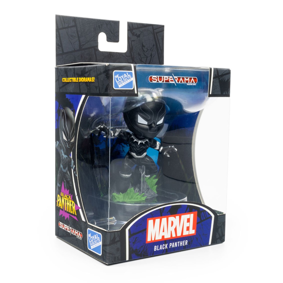 FIGURA MINI DIORAMA SUPERAMA THE LOYAL SUBJECTS BLACK PANTHER