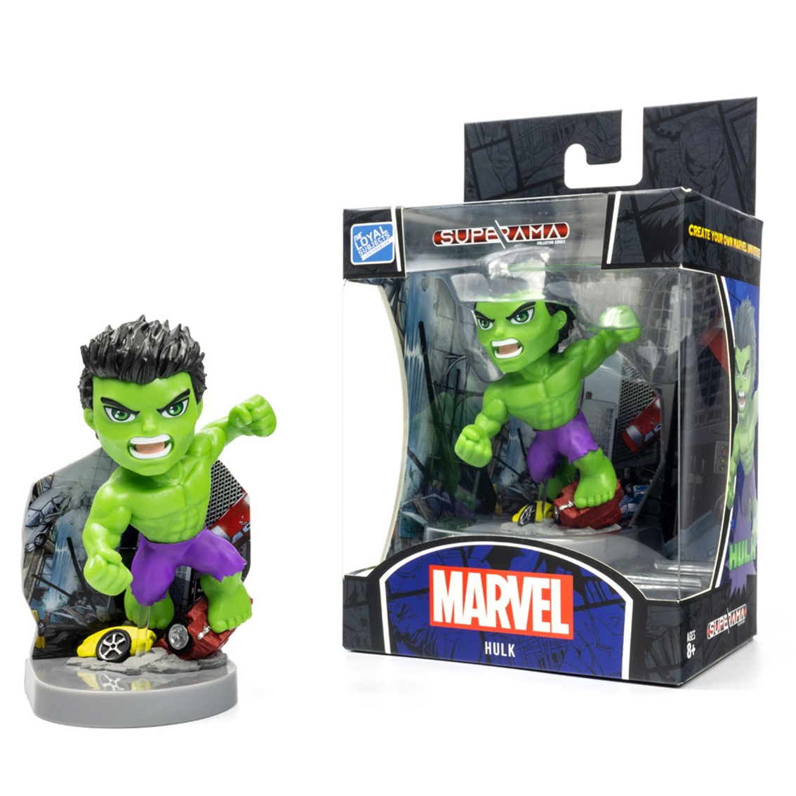 FIGURA MINI DIORAMA SUPERAMA THE LOYAL SUBJECTS HULK