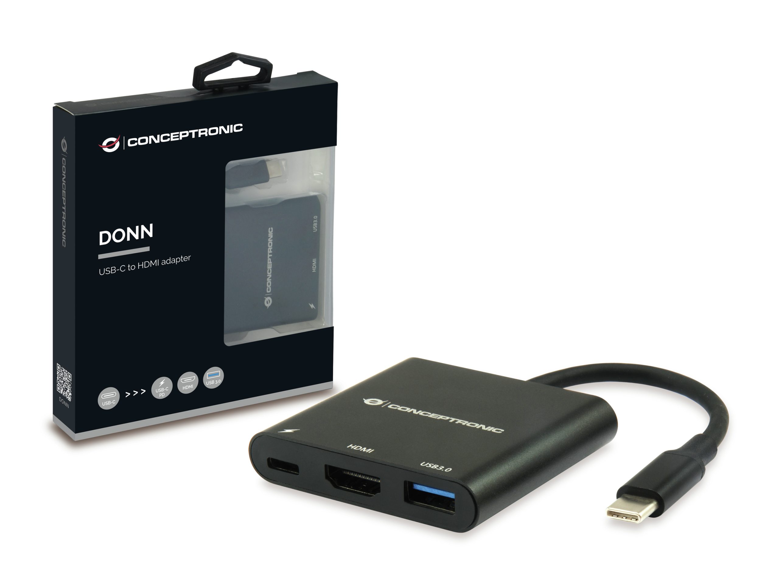 ADAPTADOR CONCEPTRONIC USB TIPO C A HDMI / USB 3.0 / USB TIPO C