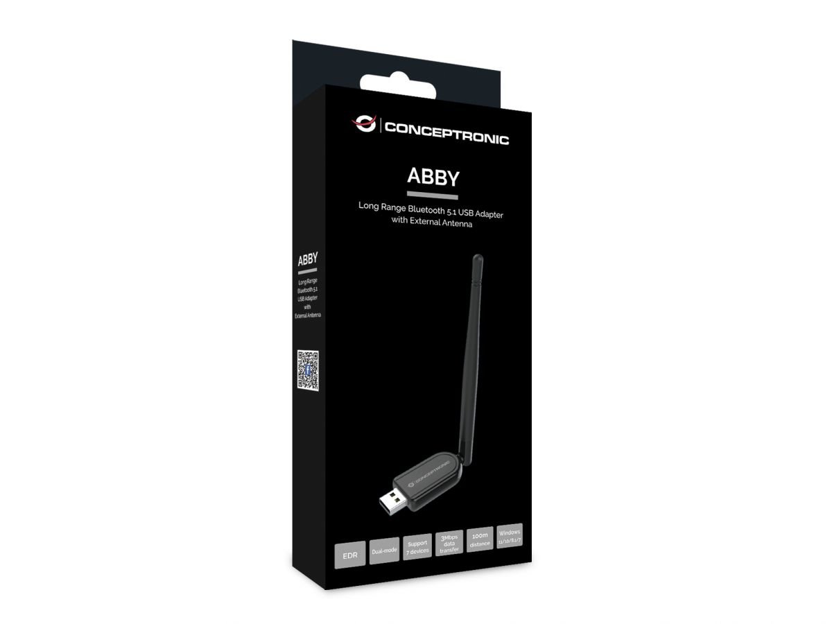 ADAPTADOR CONCEPTRONIC USB BLUETOOTH ABBY07B 5.1 LARGO ALCANCE 100M