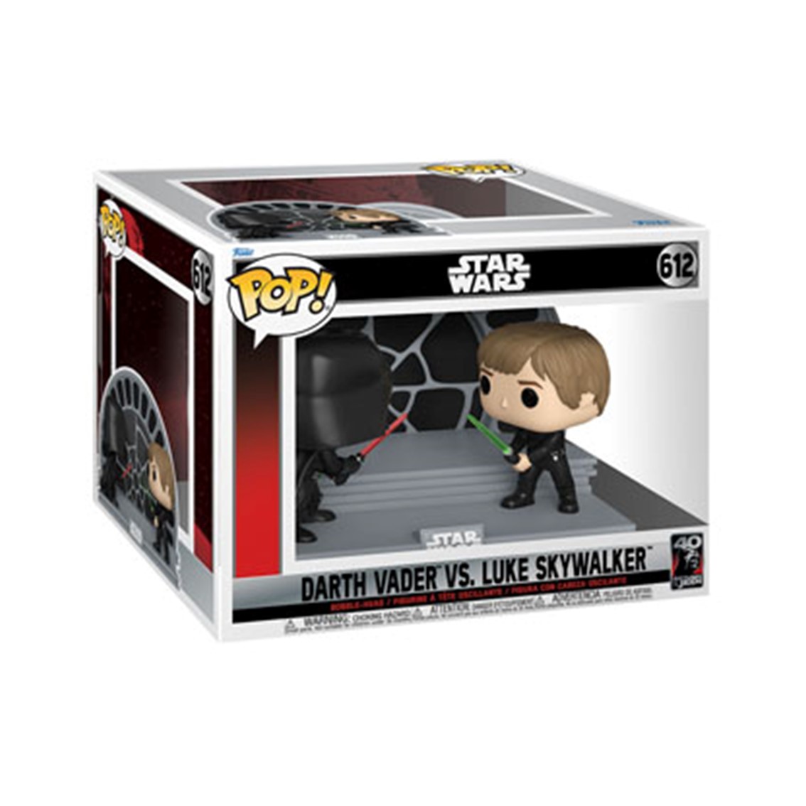 FUNKO POP MOMENT STAR WARS RETORNO DEL JEDI 40 ANIVERSARIO LUKE VS DARTH VADER 70743