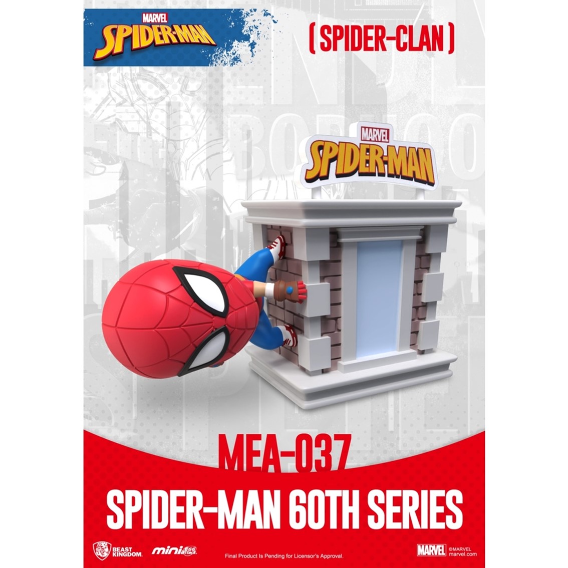 FIGURA BEAST KINGDOM MINI EGG ATTACK MARVEL SPIDER-MAN SPIDER-CLAN SERIE 60 ANIVERSARIO