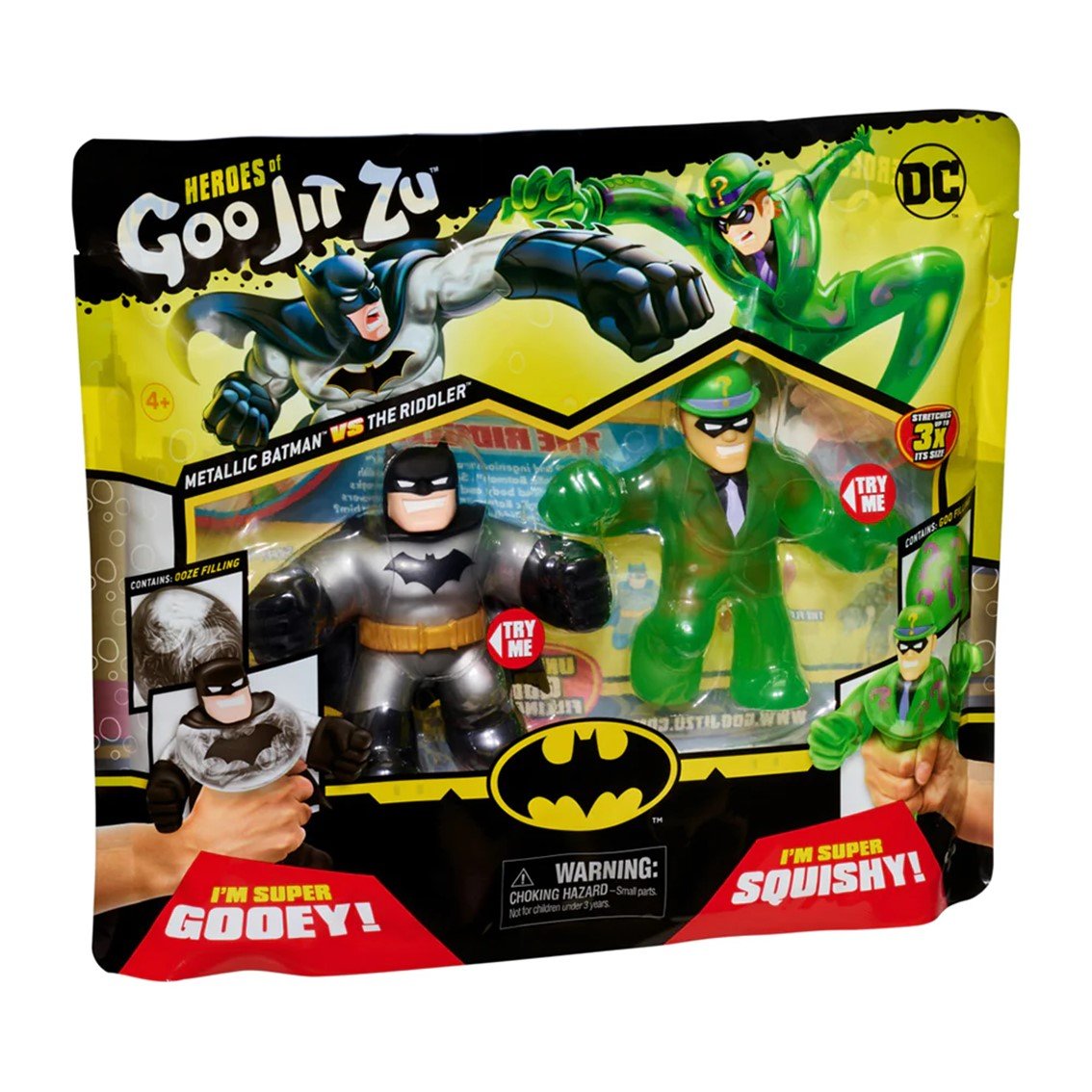 PACK DE 2 FIGURAS BANDAI GOO JIT ZU DC HÉROES BATMAN VS THE RIDDLER